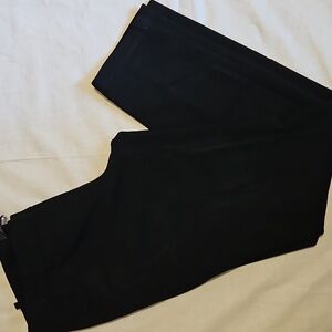 Promod black stretch woven slim pants